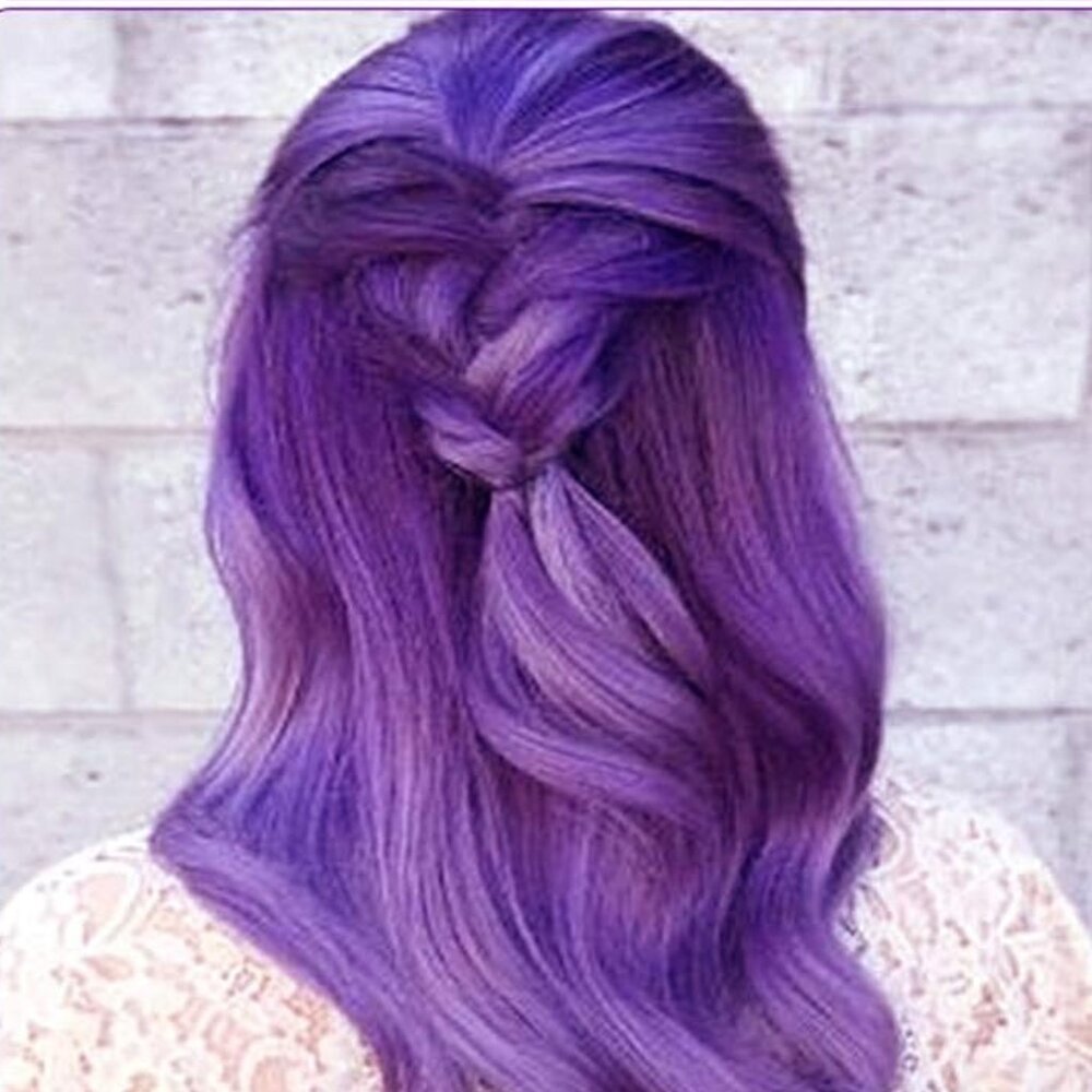 Curly Cosplay Wig Purple Halloween Wig
